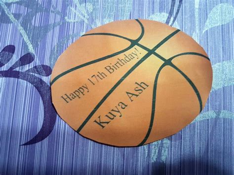 Pin By Sue Abrea On Kuya Ash 17th Basketball Birthday Bash Happy 17th
