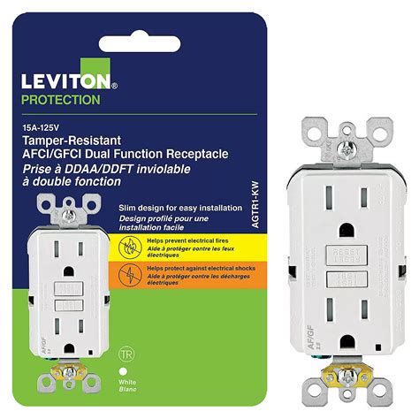 Leviton Afcigfci Dual Function Receptacle The Home Depot Canada