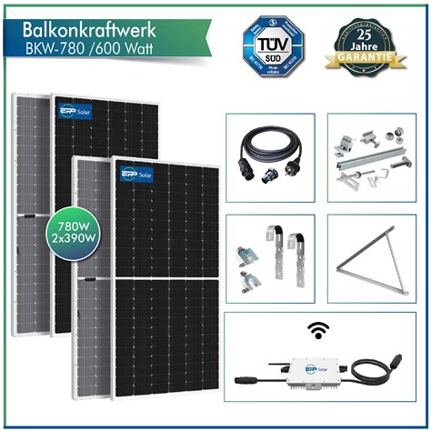 Solar Pv Balkonkraftwerk Komplettset Mit Epp W Bifacial Hot Sex