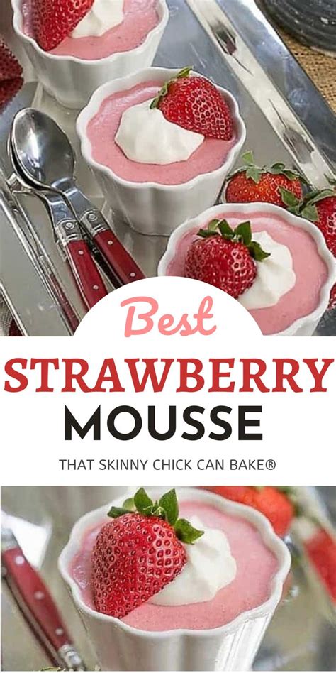 Easy Strawberry Mousse Sweet And Luscious