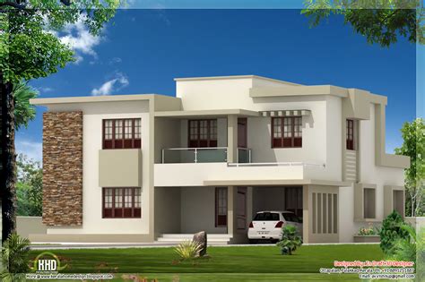 4 Bedroom Contemporary Flat Roof Home Design ~ Kerala House Design Idea
