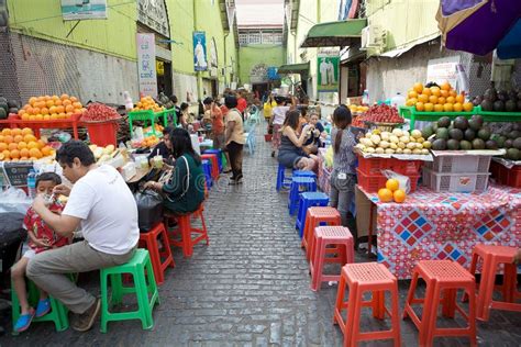Street Food At The Bogyoke Aung San Market Yangon Myanmar Editorial