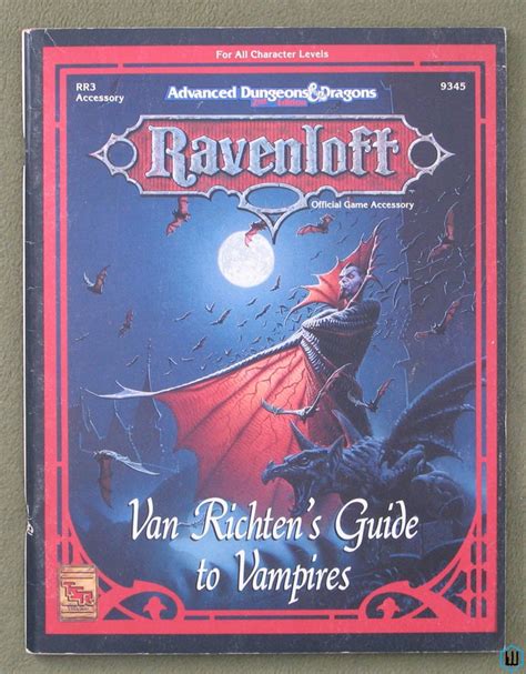 Van Richtens Guide To Vampires Dungeons Dragons Ravenloft Rr3