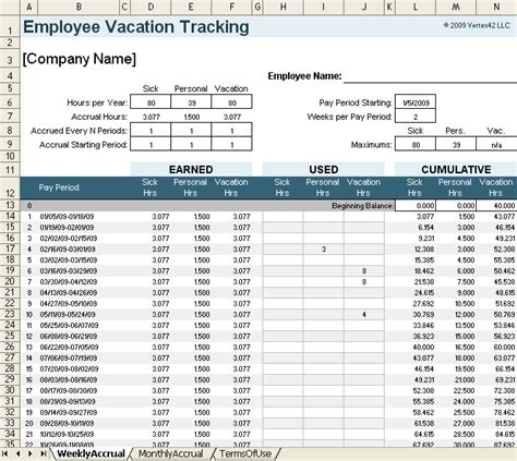 Employee Vacation Tracking
