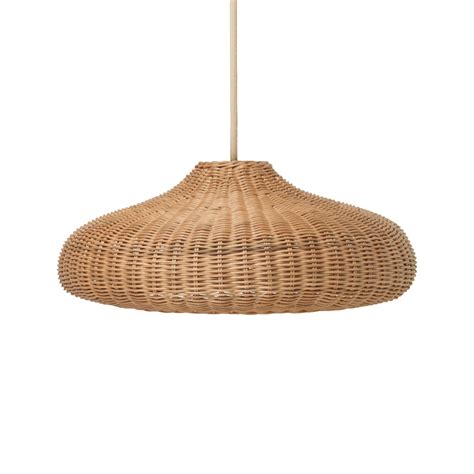 Enliven your room with unique and trendy lamp shades at anthropologie. ferm living - Braided rattan lamp | Connox