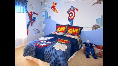 Superheroes bedroom decorating & decor. Superhero bedroom ideas - YouTube