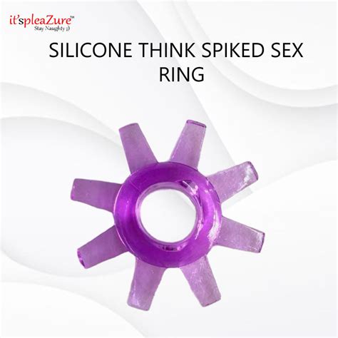 Itspleazure Silicone Thik Spiked Sex Ring Mix Color Itspleazure