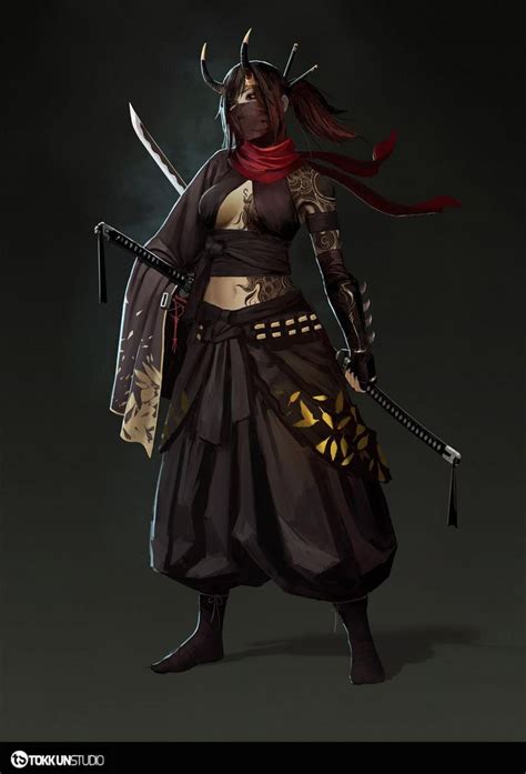 Shinobi By Alpyro On Deviantart Female Samurai Samurai Artwork