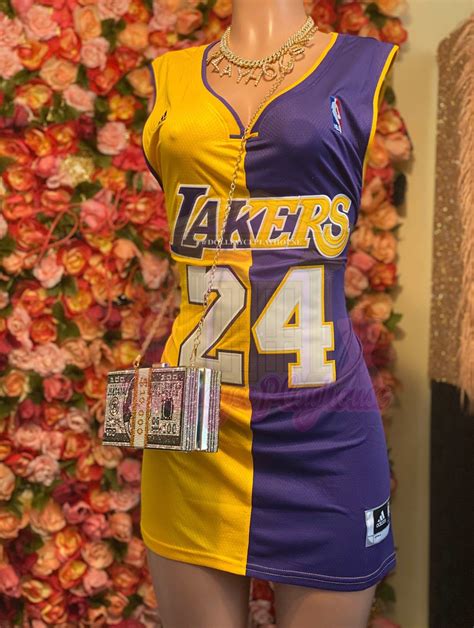 La lakers jersey interview outfits women basketball jersey outfit clothes for women. EXCLUSIVE Bryant Split Lakers Jersey Dress **READ ...