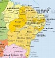 Mapa do nordeste - Mapa do nordeste brasileiro, político, sub-regiões