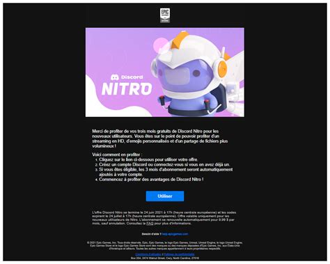 Discord Disponible Sur Epic Games 3 Mois De Nitro Offerts Pour Les