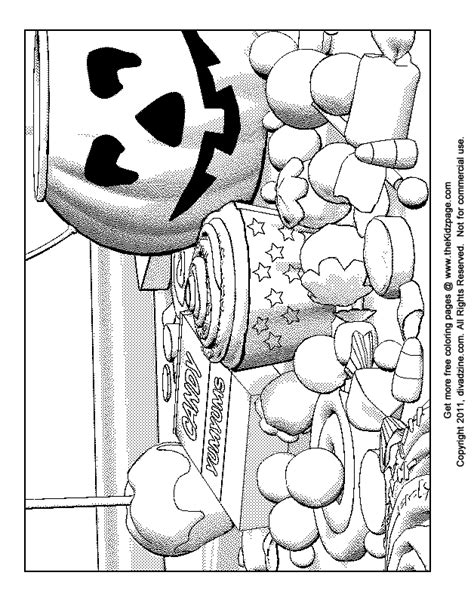 You can print out those and hand them over in exchange for trick and treat candies. Halloween Candies - Free Coloring Pages for Kids ...