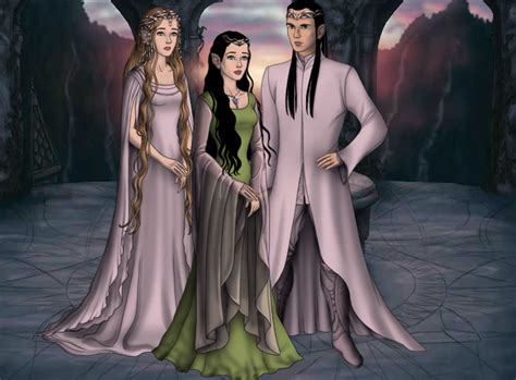 Celebrían Arwen And Elrond Dolldivine Middle Earth Elves Doll