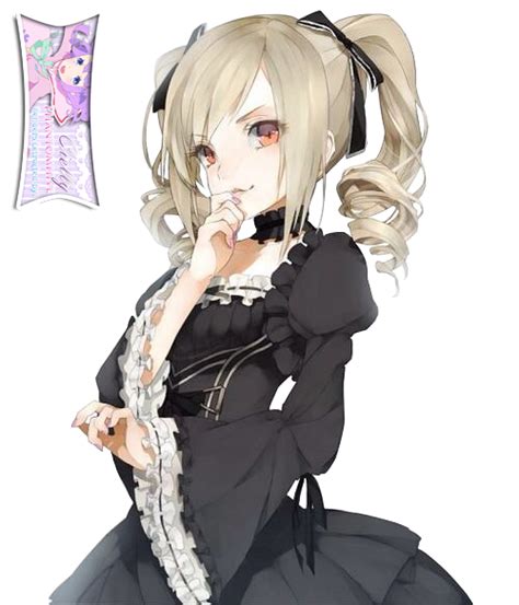 Cute Anime Gothic Lolita Girl Extracted Bycielly By