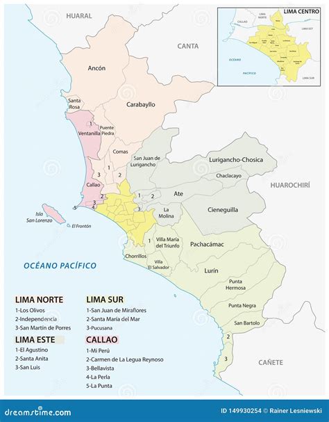 Lima Districts Map