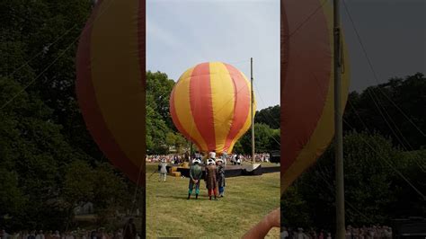 Historical Reconstruction Of First Hot Air Balloon Flight Youtube