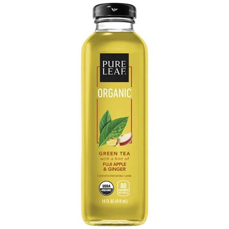 Lipton Pure Leaf Fuji Apple And Ginger Organic Green Tea Hy Vee Aisles