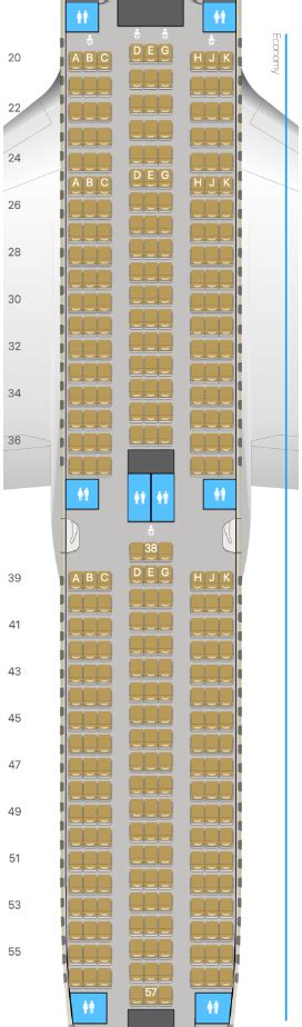 Etihad Airways Seat Map Ey 100 Elcho Table