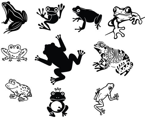 Digitalfil Frog Svgcut Filessilhouette Clipartvinyl Filesvector