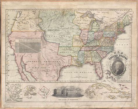 Map Of The United States Compiled From The Most Authentic Sources