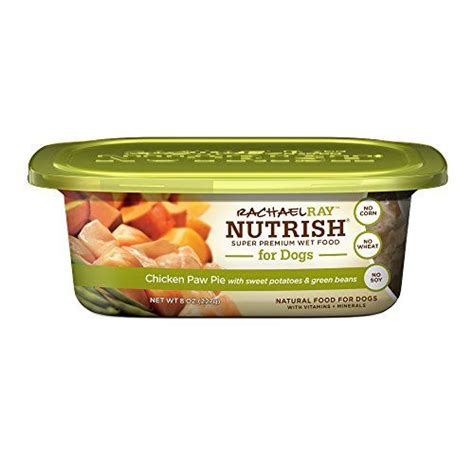 Most pet parents say that their dogs love the taste, and veterinarians highly recommend it. Rachael Ray Nutrish Natural Wet Dog Food, Chicken Paw Pie ...