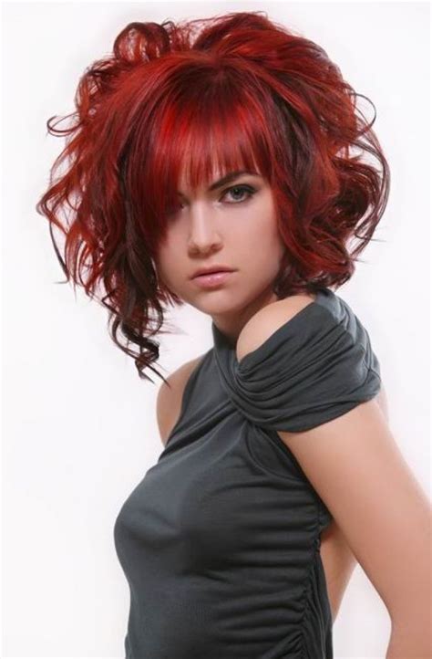 Dark Cherry Red Hair Color Hair And Salons Short Red Hair Medium