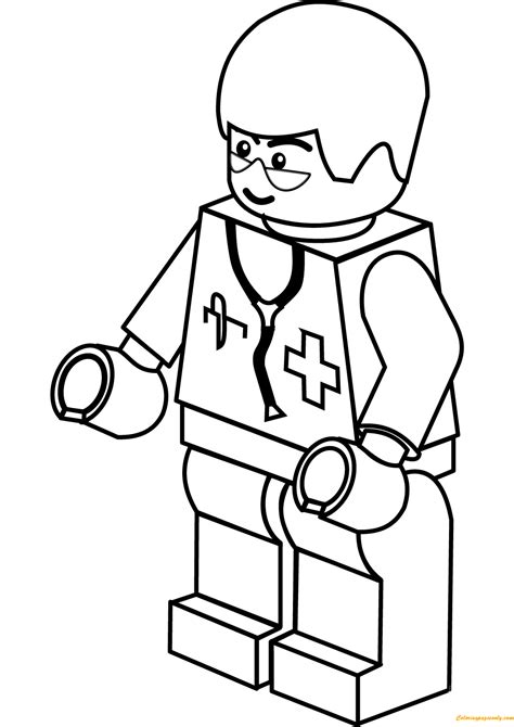Lego city coloring page is one of grown theme at the moment. Lego City Doctor Coloring Page - Free Coloring Pages Online