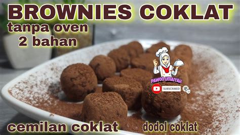 Campurkan dengan 1/3 bagian telur, kemudian aduk rata. brownies chocolatos tanpa oven 2 bahan || dodol coklat ...