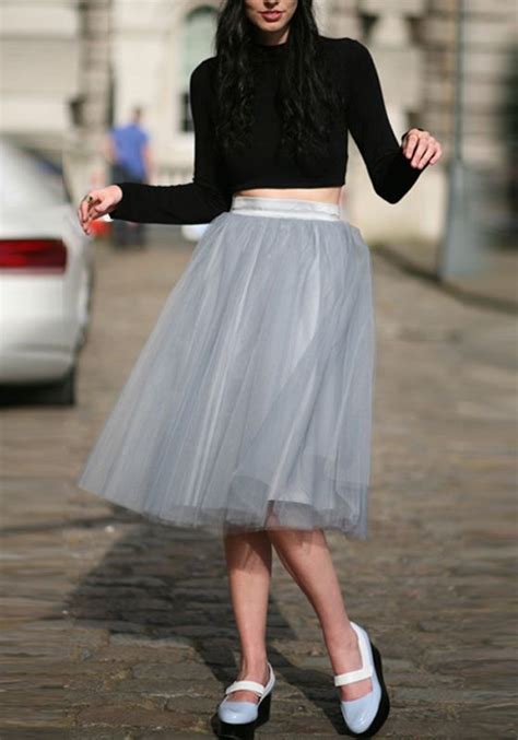 Grey Grenadine High Waisted Plus Size Fluffy Puffy Tulle Tutu Party