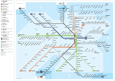 Karta Ver Stockholms Tunnelbanen T Karta