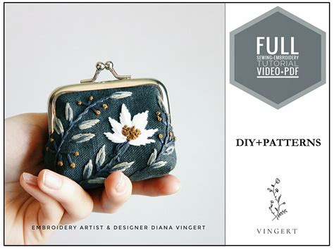 Inside the catalog you can find appliques, patches, fonts, flowers, cartoons, baby embroidery designs the most searched embroidery designs. Embroidery pdf +video diy pattern Gray pouch
