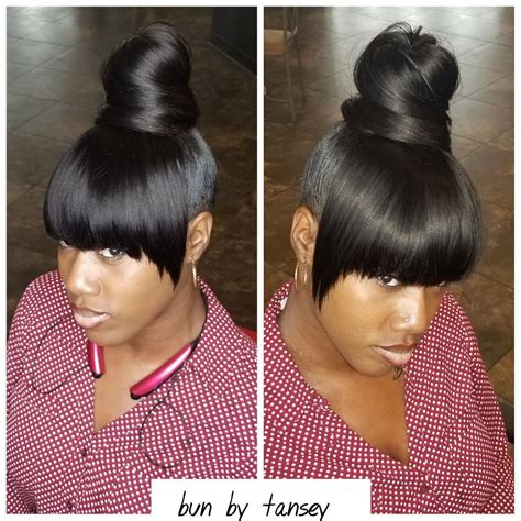 22 Bun Hairstyles With Weave Hairstyle Catalog