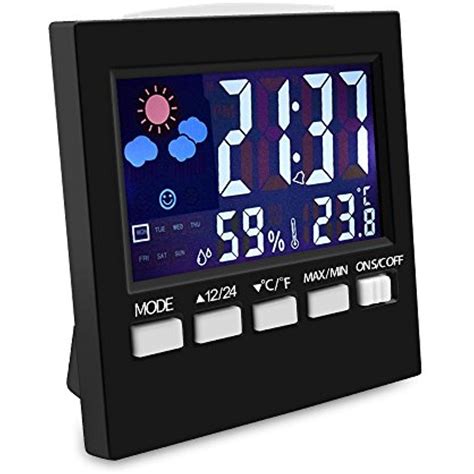 Indoor Thermometer With Digital Hygrometer, XUZOU Color ...