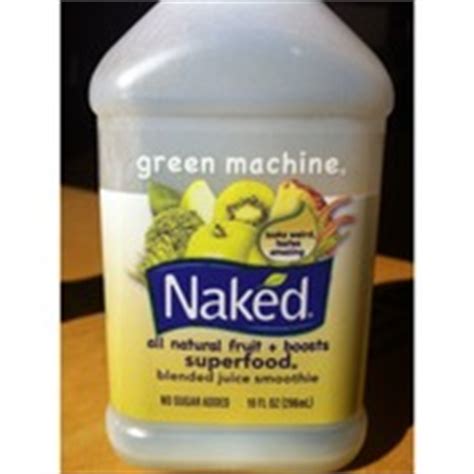 Naked Green Machine Blended Smoothie Calories Nutrition Analysis More Fooducate