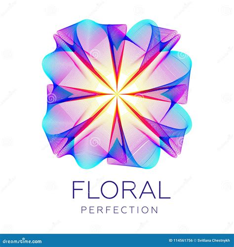 Fantastic Flower Shape Abstract Shape With Lots Of Blending Lines