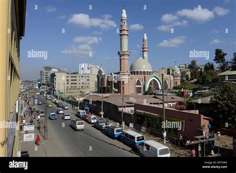 Ethiopia Addis Ababa Al Noor Mosque Aethiopien Addis Abeba Stock