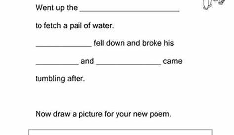 poetry practice worksheets