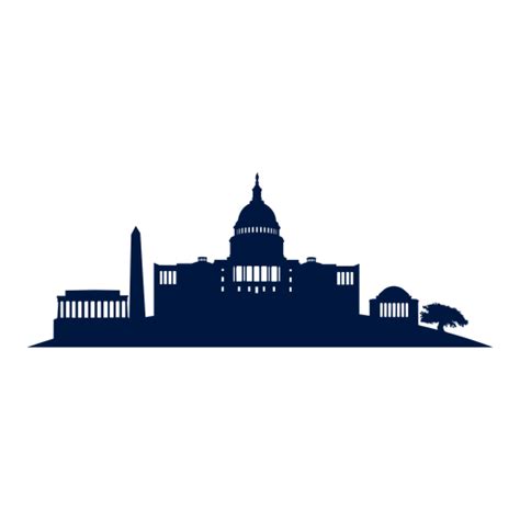 It'll will look like this: Washington dc skyline cityscape silhouette PNG image ...