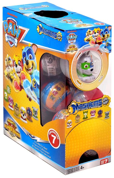 Paw Patrol Mashems Series 7 Blind Capsules New Sealed Lot Of 6 Mighty