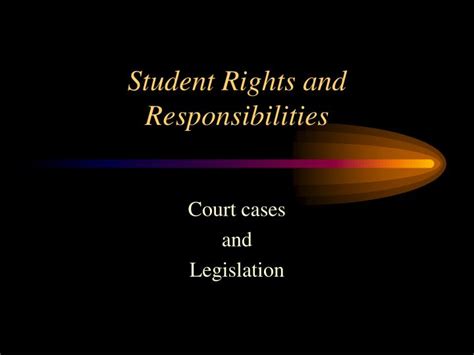 Ppt Student Rights And Responsibilities Powerpoint Presentation Free
