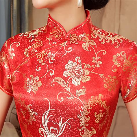 Paisley Pattern Brocade Traditional Cheongsam Chinese Wedding Dress Idreammart