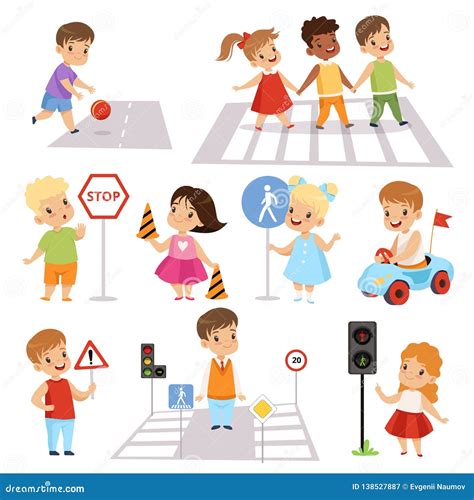 Road Rules Kids Stock Illustrations 300 Road Rules Kids Stock