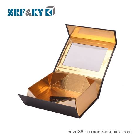 Custom Recyclable Cardboard Packaging Flat Folding Boxes With Magnet Closure China Folding