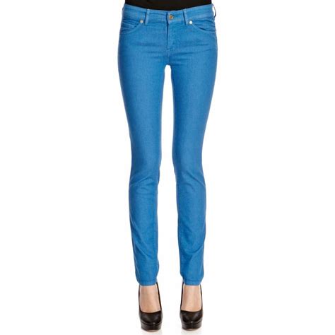 women s sky blue stretch cristen straight jeans 30 leg brandalley