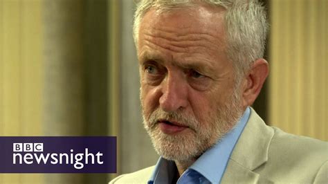Jeremy Corbyn On The Labour Leadership Race Bbc Newsnight Youtube