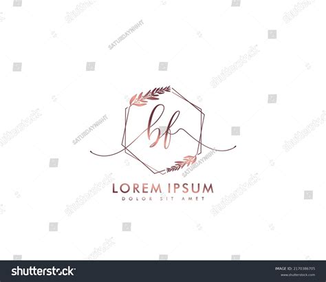 Letter Bf Initial Handwriting Logo Signature Stock Vector Royalty Free 2170386705 Shutterstock