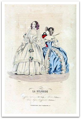 La Sylphide Fashion Plate 1840 No 5 Fashion Plates Victorian