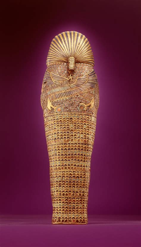 Rear View Of One Of The Canopic Coffins From The Tomb Of Tutankhamun