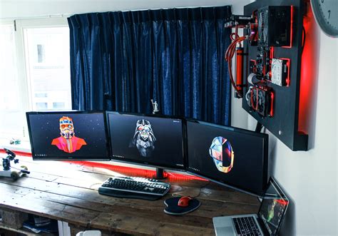 Wall Mounted Pc Album On Imgur Wall Mounted Pc Build A Pc Gaming