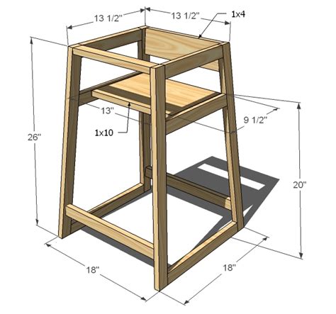 Woodwork Baby High Chair Plans Free PDF Plans